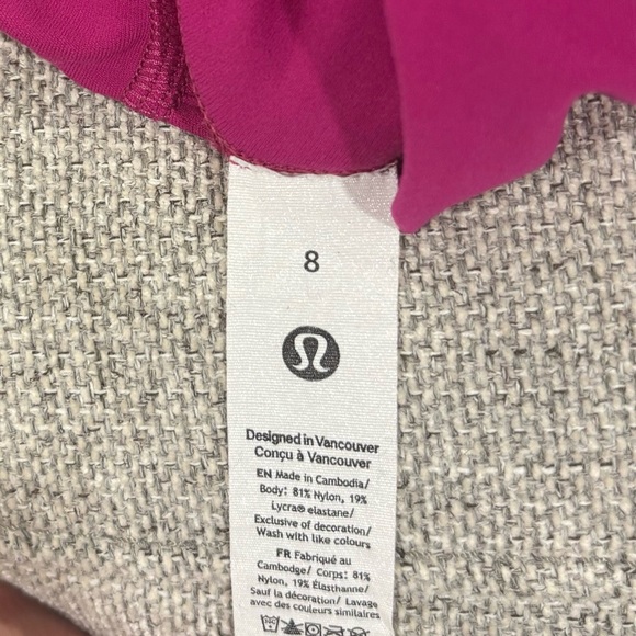 (SOLD) Lululemon Align High Rise Pant With Pockets 25" Size 8 Ripened Raspberry - Picture 7 of 7